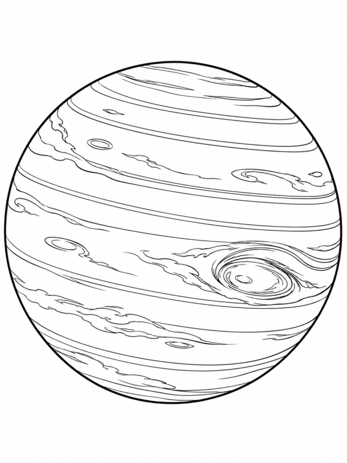 Planet Neptune Coloring Page – Free Printable Coloring Page