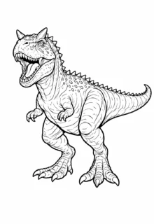 Carnotaurus Dinozor Boyama Sayfası