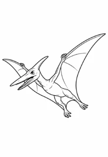 Pteranodon Uçan Dinozor Boyama Sayfası